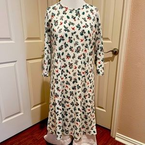 Women’s Plus 2X Christmas Cardinal Lands’ End Nightgown in 100% Supima Cotton